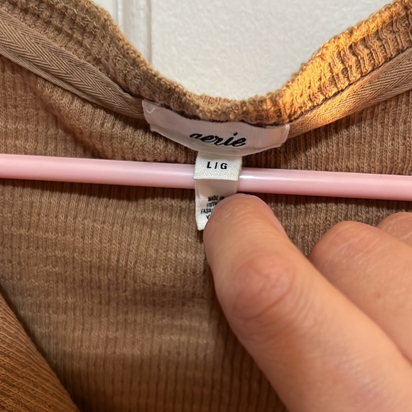 Cropped waffle top size L - Picture 2 of 5